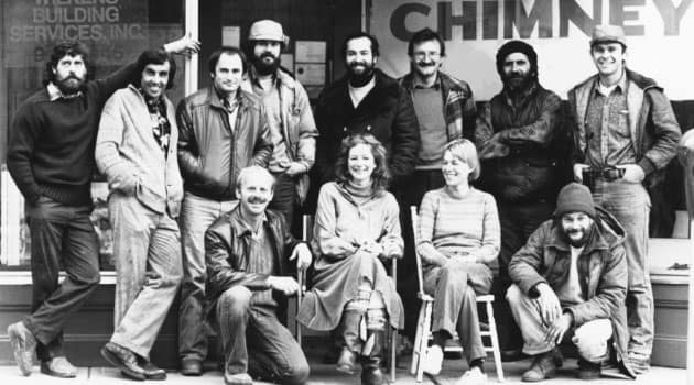 The Wilkens team, 45 years ago, in a black and white image