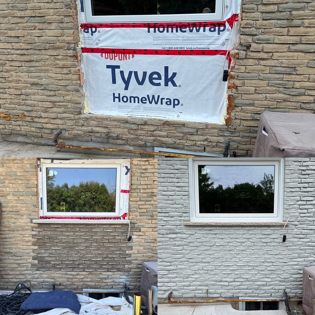 Window Brick Work Done and Painted